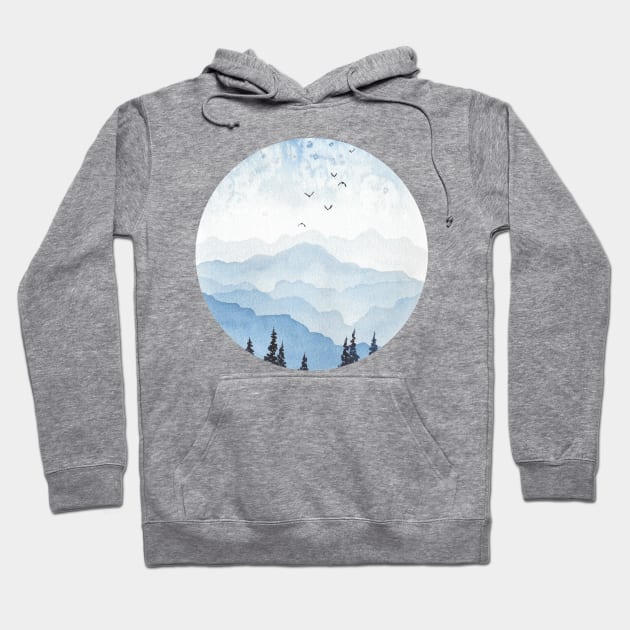 Mountains Hoodie by RosanneCreates